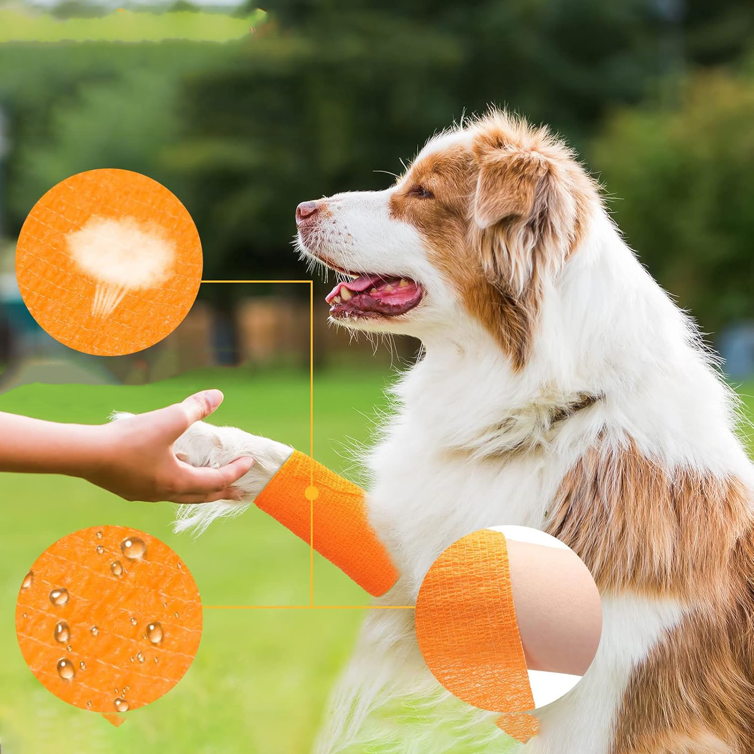 Vanntett selvklebende bandasje for utendørs