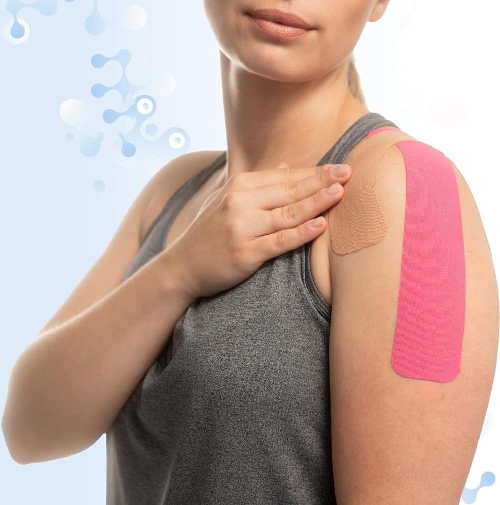 Forkuttet kinesiologitape for sport